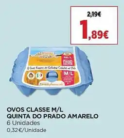 El Corte Inglés ovos classe m/l quinta do prado amarelo promoção