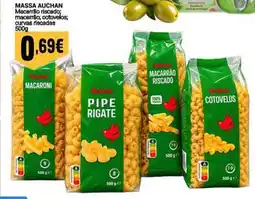 Neomáquina Massa auchan macarrão riscado; macarrão; cotovelos; curvas riscadas promoção