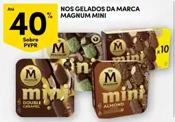 Continente Nos gelados da marca magnum mini promoção