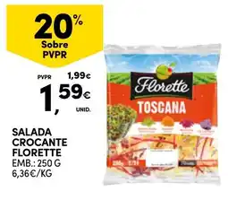 Continente Salada crocante florette promoção