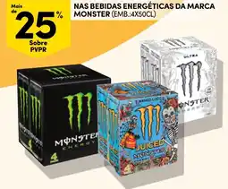 Continente Nas bebidas energéticas da marca monster promoção