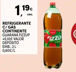 Continente Refrigerante c/gas continente promoção