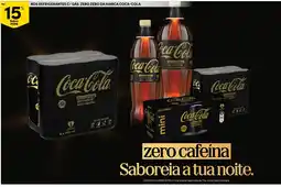 Continente Nos refrigerantes c/ gás zero zero da marca coca-cola promoção