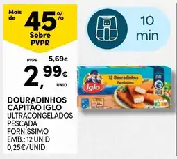 Continente douradinhos capitão iglo ultracongelados promoção