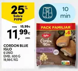 Continente Cordon blue iglo promoção