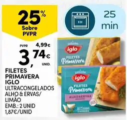 Continente filetes primavera iglo promoção
