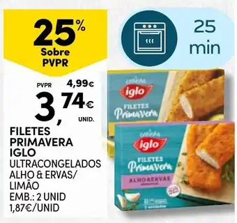 Continente filetes primavera iglo promoção