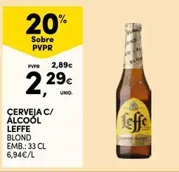 Continente Cerveja c/ álcool leffe promoção