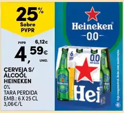 Continente Cerveja s/ álcool heineken promoção