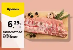 Continente Entrecosto de porco continente promoção