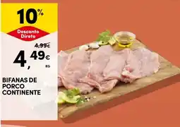 Continente Bifanas de porco continente promoção