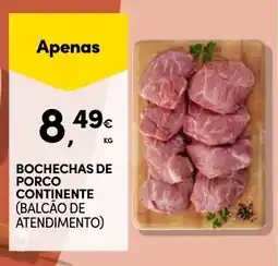 Continente Bochechas de porco continente promoção