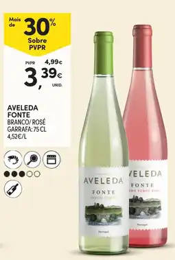 Continente Aveleda fonte branco/rosé promoção