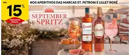 Continente Nos aperitivos das marcas st. petroni e lillet rosé promoção