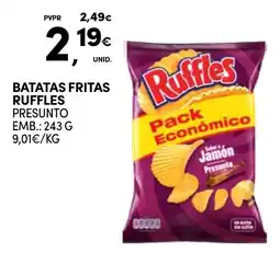 Continente Batatas fritas ruffles promoção