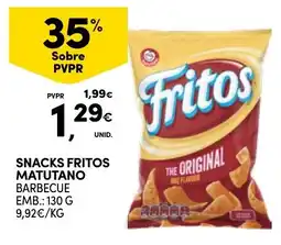 Continente Snacks fritos matutano promoção