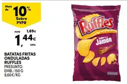 Continente Batatas fritas onduladas ruffles promoção