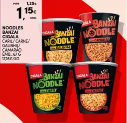 Continente Noodles banzai cigala promoção