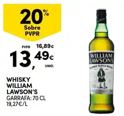 Continente Whisky william lawson's promoção