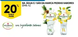Continente Na água c/ gás da marca pedras sabores promoção