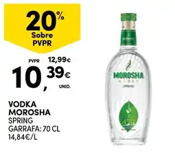 Continente Vodka morosha promoção