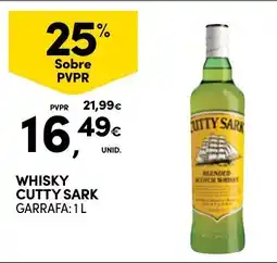 Continente Whisky cutty sark promoção