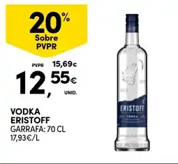 Continente Vodka eristoff promoção