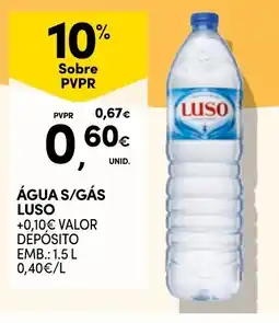 Continente Água s/gás luso promoção