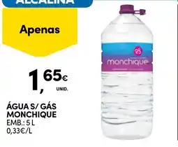 Continente Água s/ gás monchique promoção