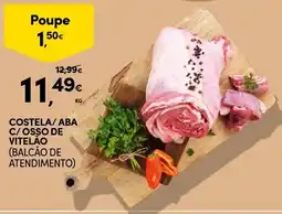 Continente Costela/aba c/osso de vitelão promoção