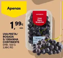 Continente Uva preta/rosada s/grainha continente promoção