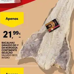 Continente Bacalhau graúdo de 19 da noruega continente seleção promoção