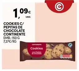 Continente Cookies c/ pepitas de chocolate continente promoção