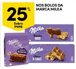 Continente Nos bolos da marca milka promoção
