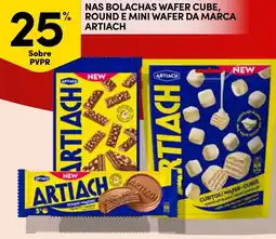 Continente Nas bolachas wafer cube, round e mini wafer da marca artiach promoção