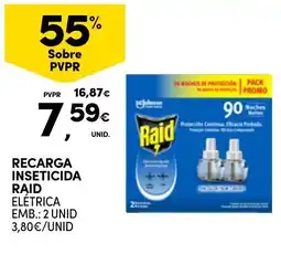Continente Recarga inseticida raid promoção