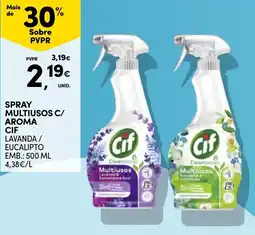 Continente Spray multiusos c/ aroma cif promoção
