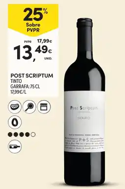 Continente Post Scriptum tinto promoção