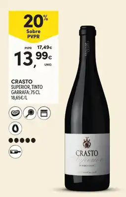Continente Crasto superior, tinto promoção