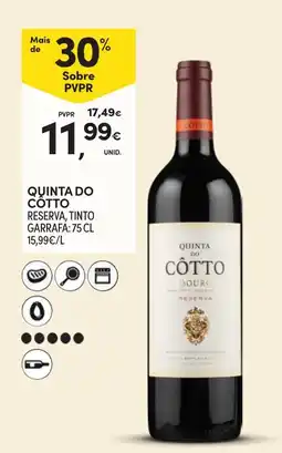 Continente quinta do cotto reserva tinto promoção