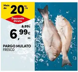 Continente Pargo mulato fresco promoção