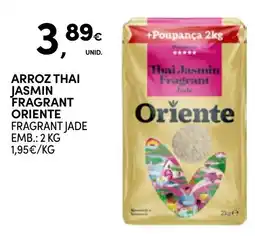 Continente Arroz thai jasmin fragrant oriente promoção