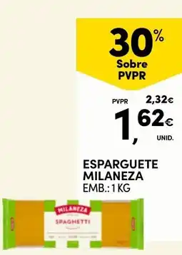 Continente Esparguete milaneza promoção