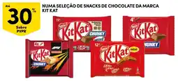 Continente Numa seleção de snacks de chocolate da marca kit kat promoção