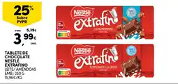 Continente Tablete de chocolate nestlé extrafino promoção