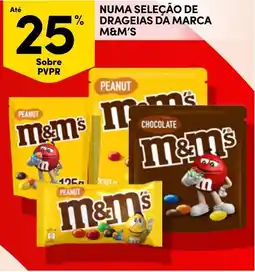 Continente Numa seleção de drageias da marca m&m's promoção