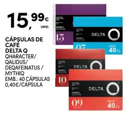 Continente Cápsulas de cafe delta q promoção