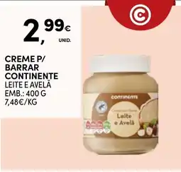 Continente Creme p/ barrar continente promoção