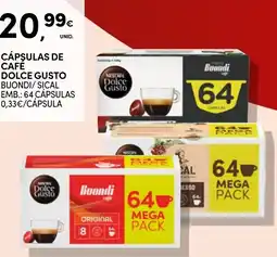 Continente Cápsulas de café dolce gusto promoção