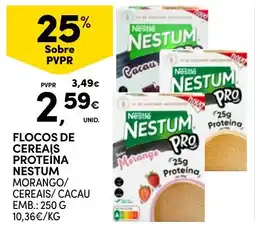Continente Flocos de cereals proteína nestum promoção